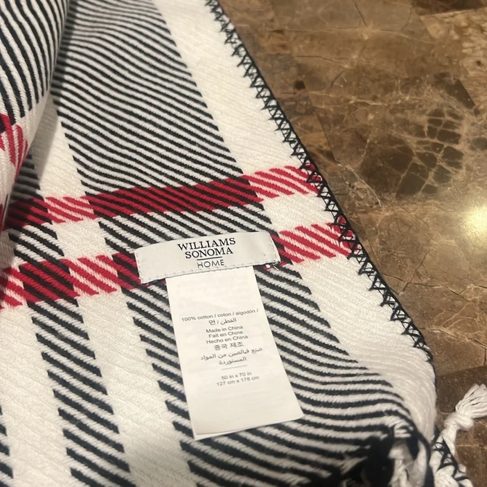 Williams Sonoma Home Plaid Throw